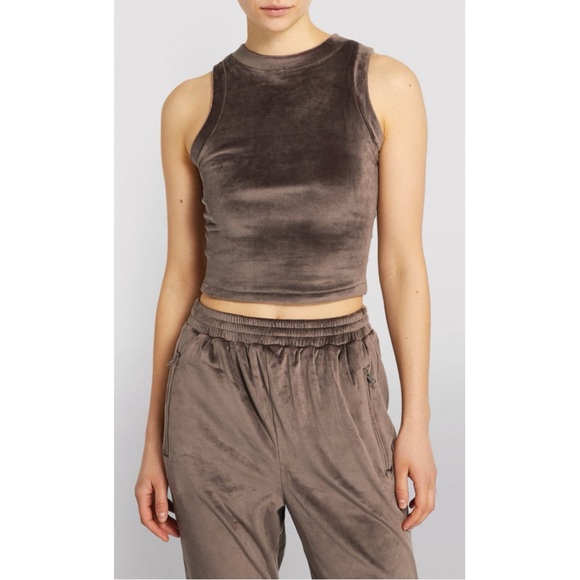 SKIMS Tops - Skims Velour Crew Neck Tank Top